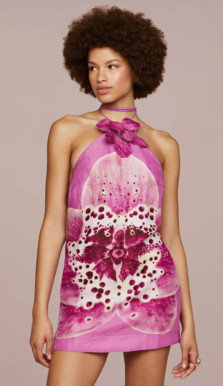 Cattleya Floral Mini Dress