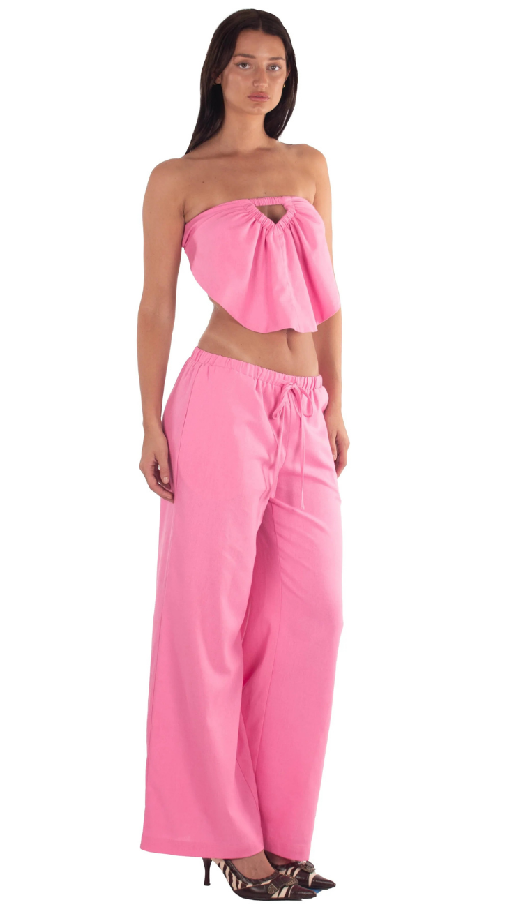 Freda Pink Pants Set