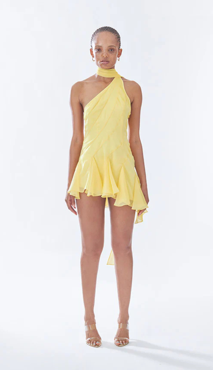 Izara Yellow Mini Dress