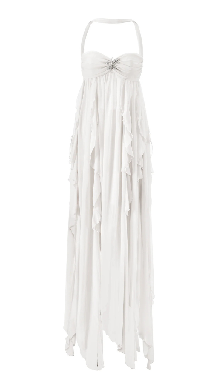 Meryem White Maxi Dress
