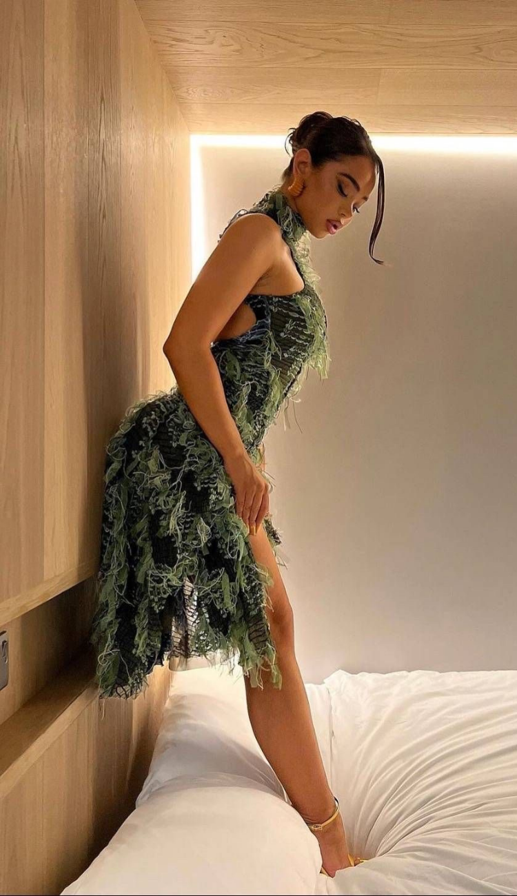 Harvey Green Midi Dress