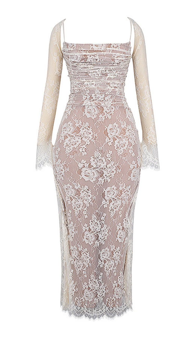 Charol Cream Maxi Dress