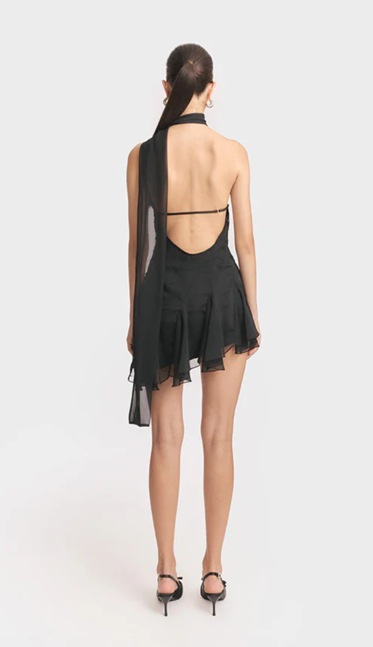 Izara Black Mini Dress