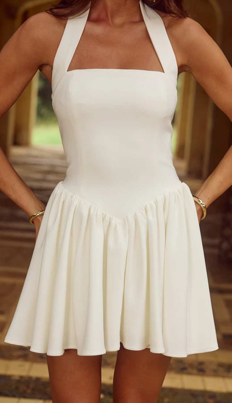 Sable White Mini Dress