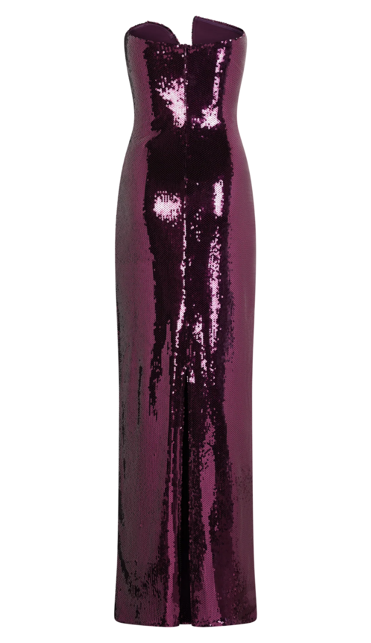 Jianna Violet Sequin Maxi Dress