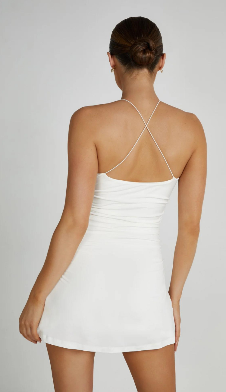 Minivestido blanco Suzi Rose