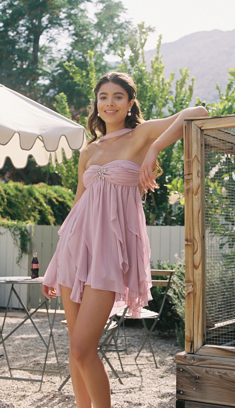 Tavira Lilac Mini Dress