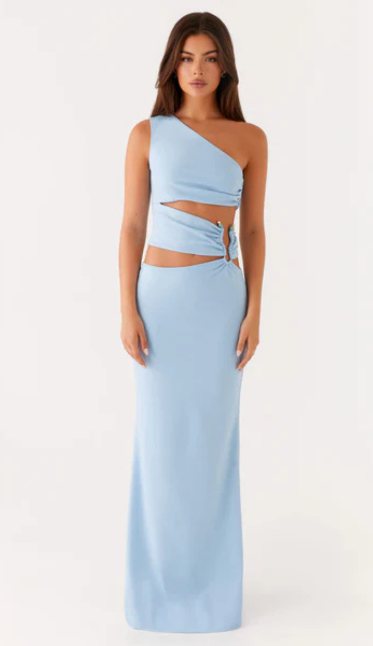 Teona Blue Maxi Dress