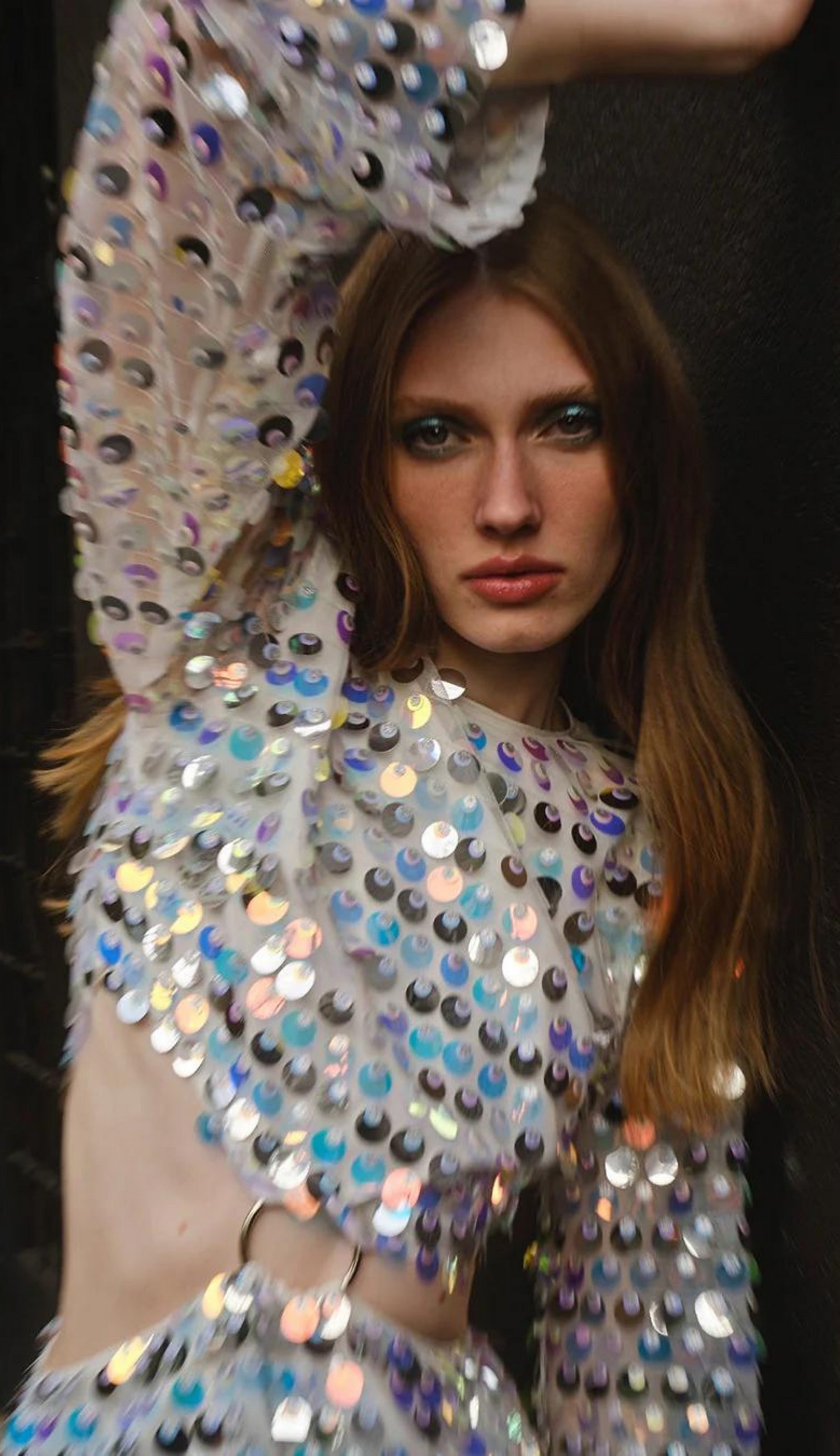 Vestido mini irisado de Eliza