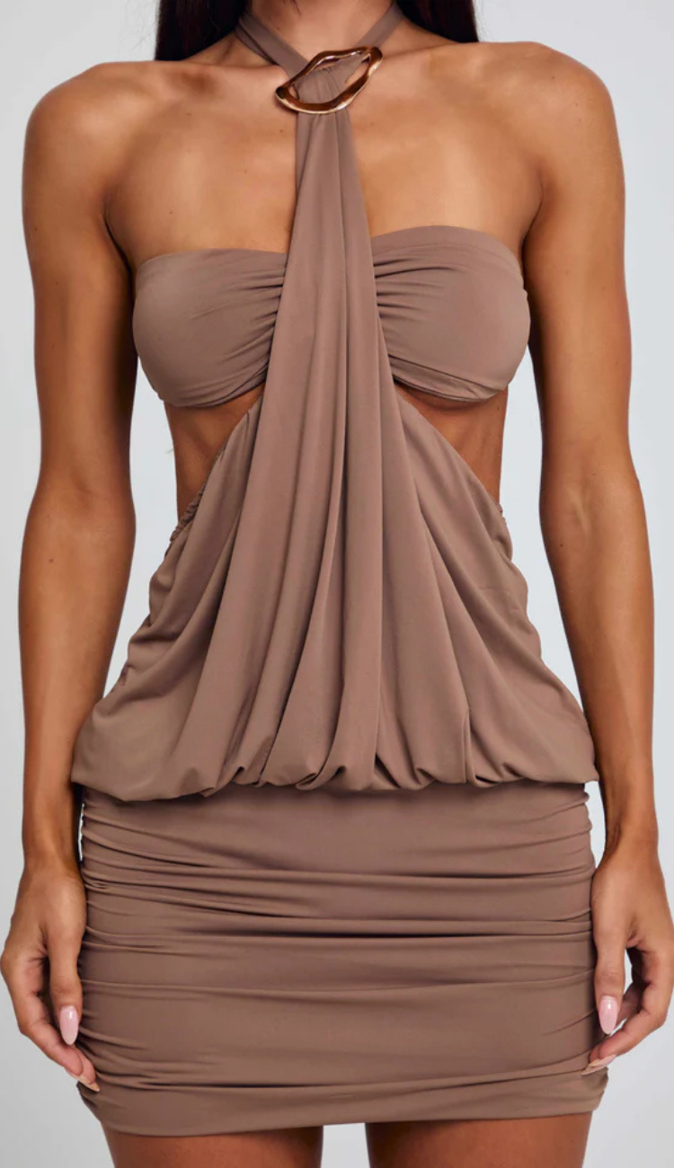 Sorá Khaki Mini Dress