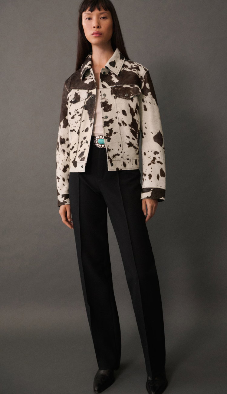 Cow Print Jacket