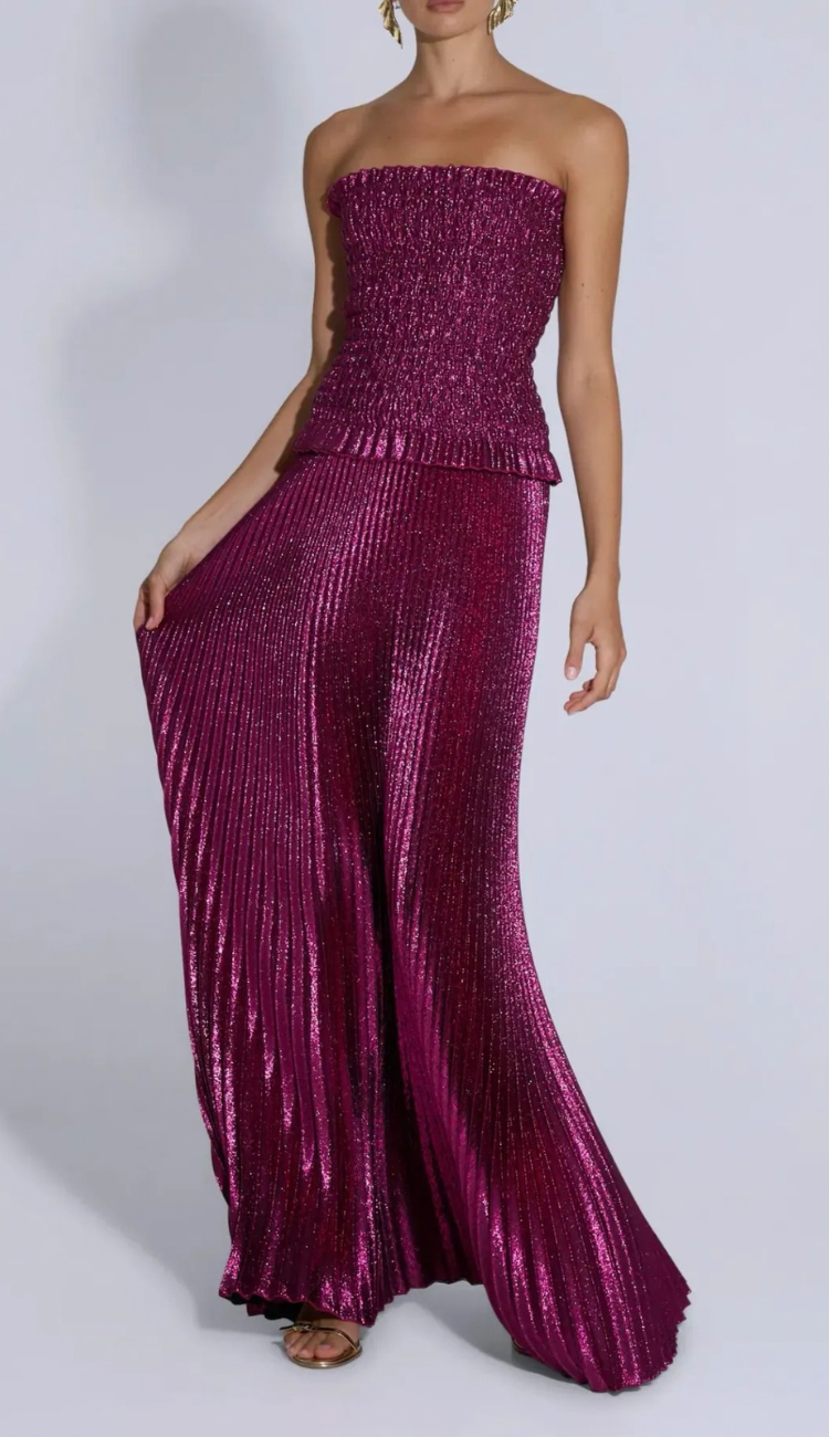 Genevieve Raspberry Gown