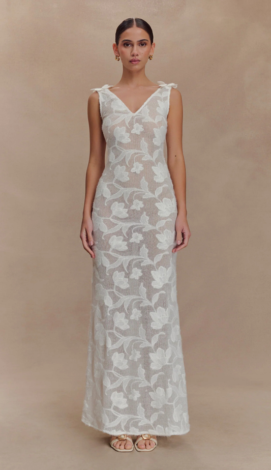 Amika White Lace Dress