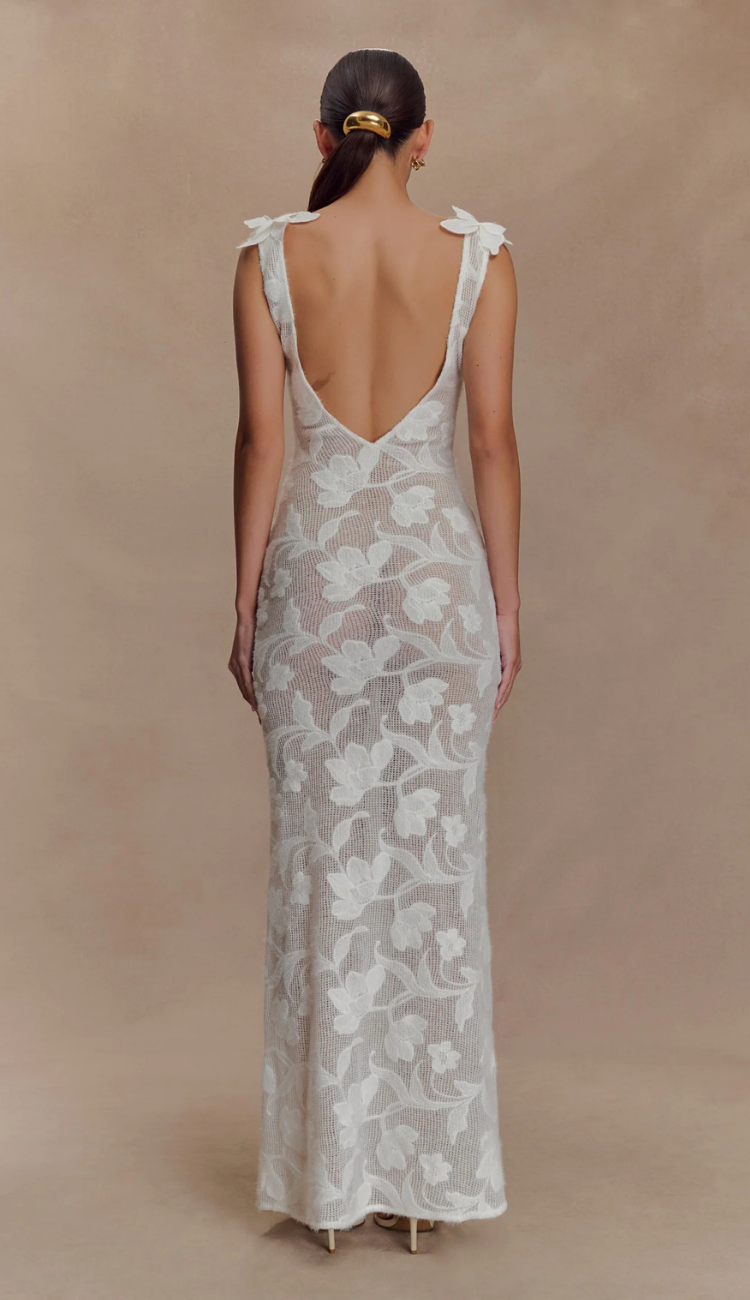 Amika White Lace Dress