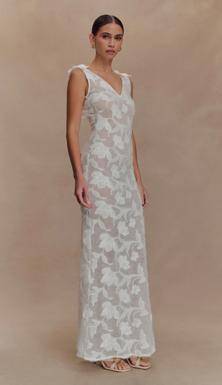 Amika White Lace Dress