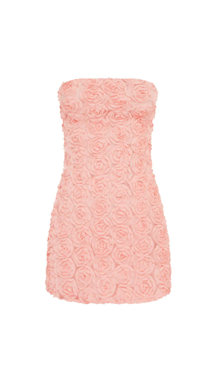 Amara Floral Pink Mini Dress