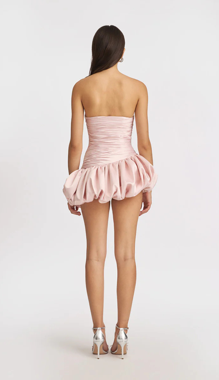 Delara Balloon Pink Mini Dress