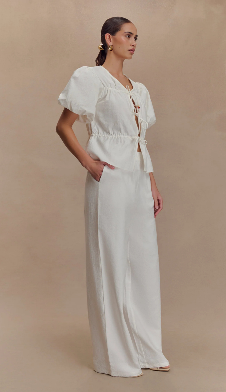 Saela Puff Sleeves Pants Set