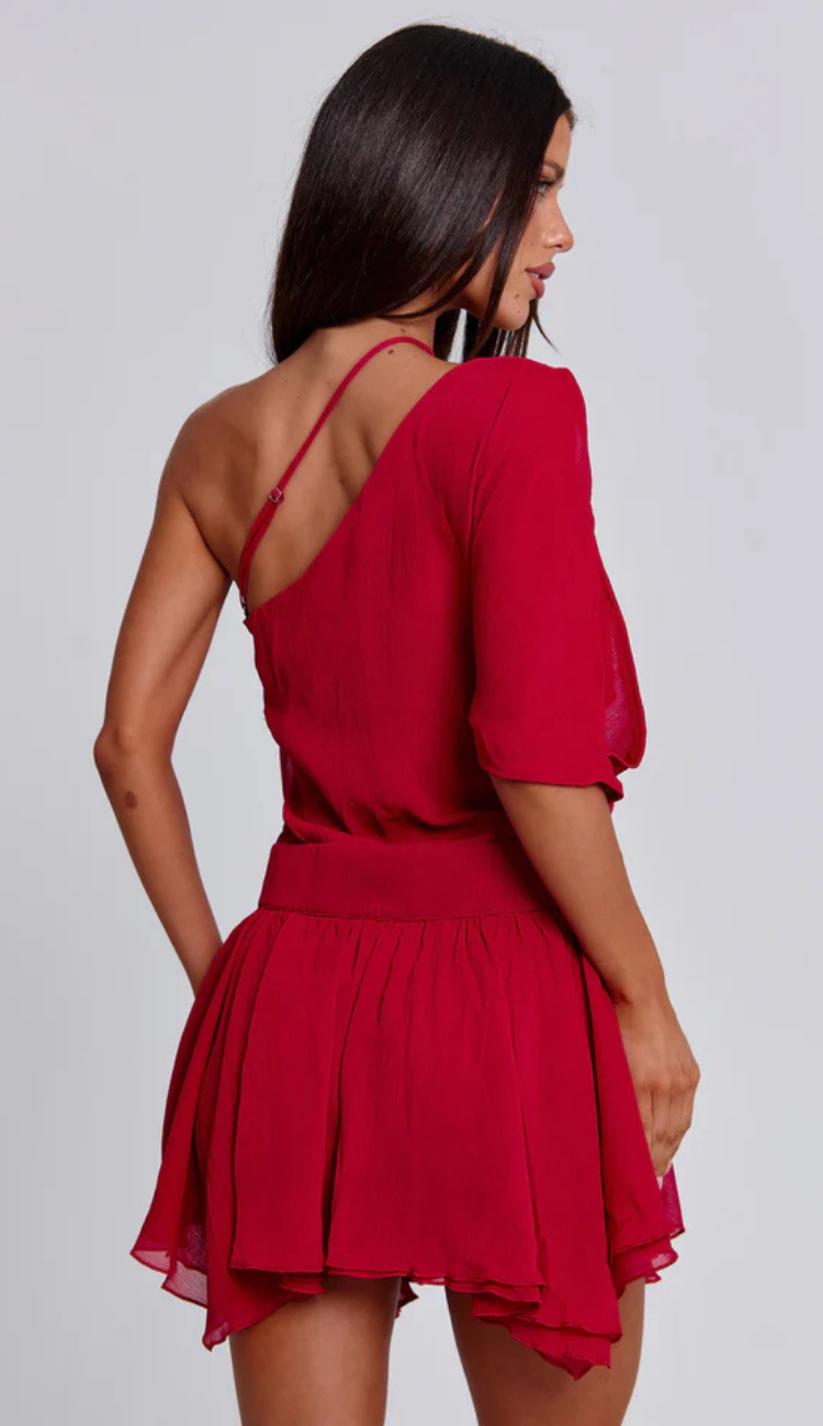 Hayley Red Mini Dress