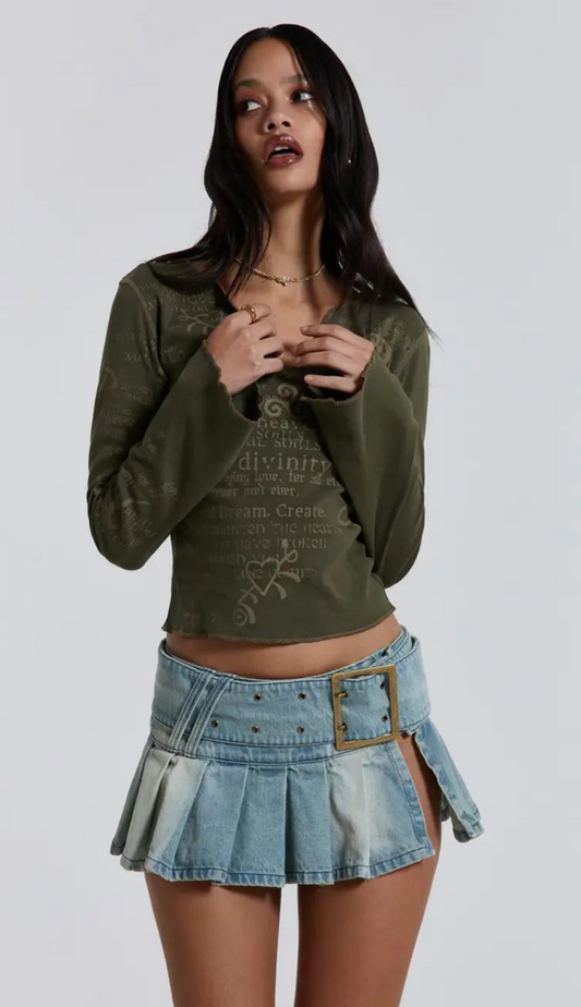 Minifalda vaquera azul Jackie