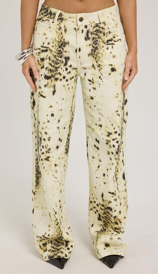 Laika Leopard Print Jeans