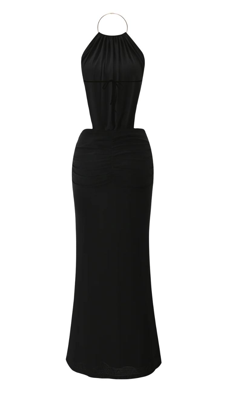 Fiorella Black Maxi Dress