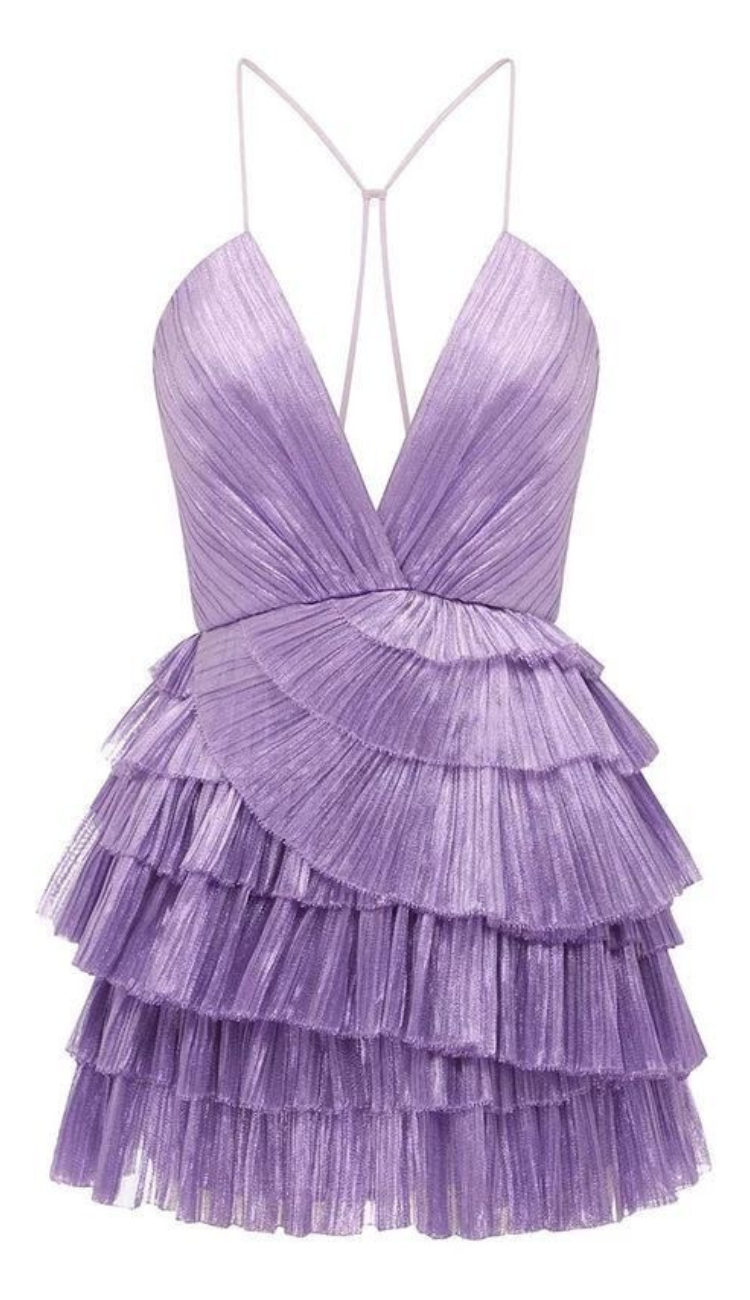 Chee Lilac Mini Dress