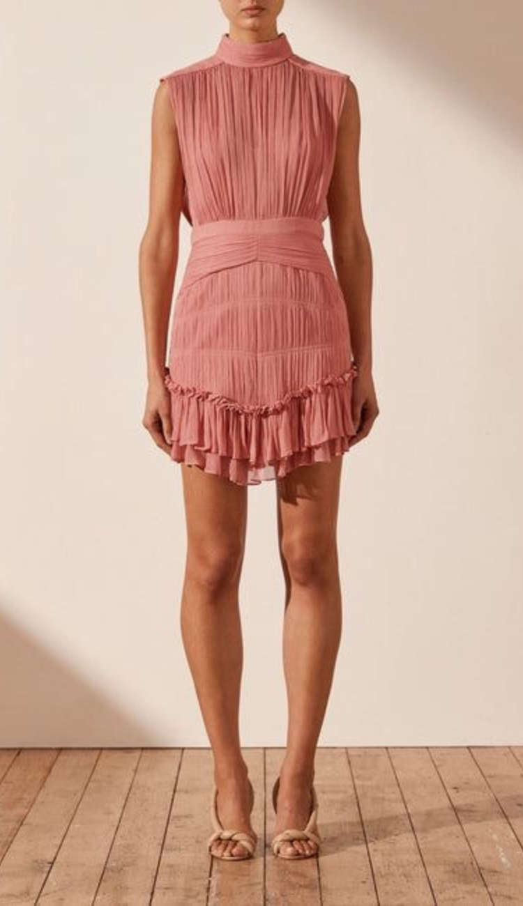 Alek Pink Mini Dress