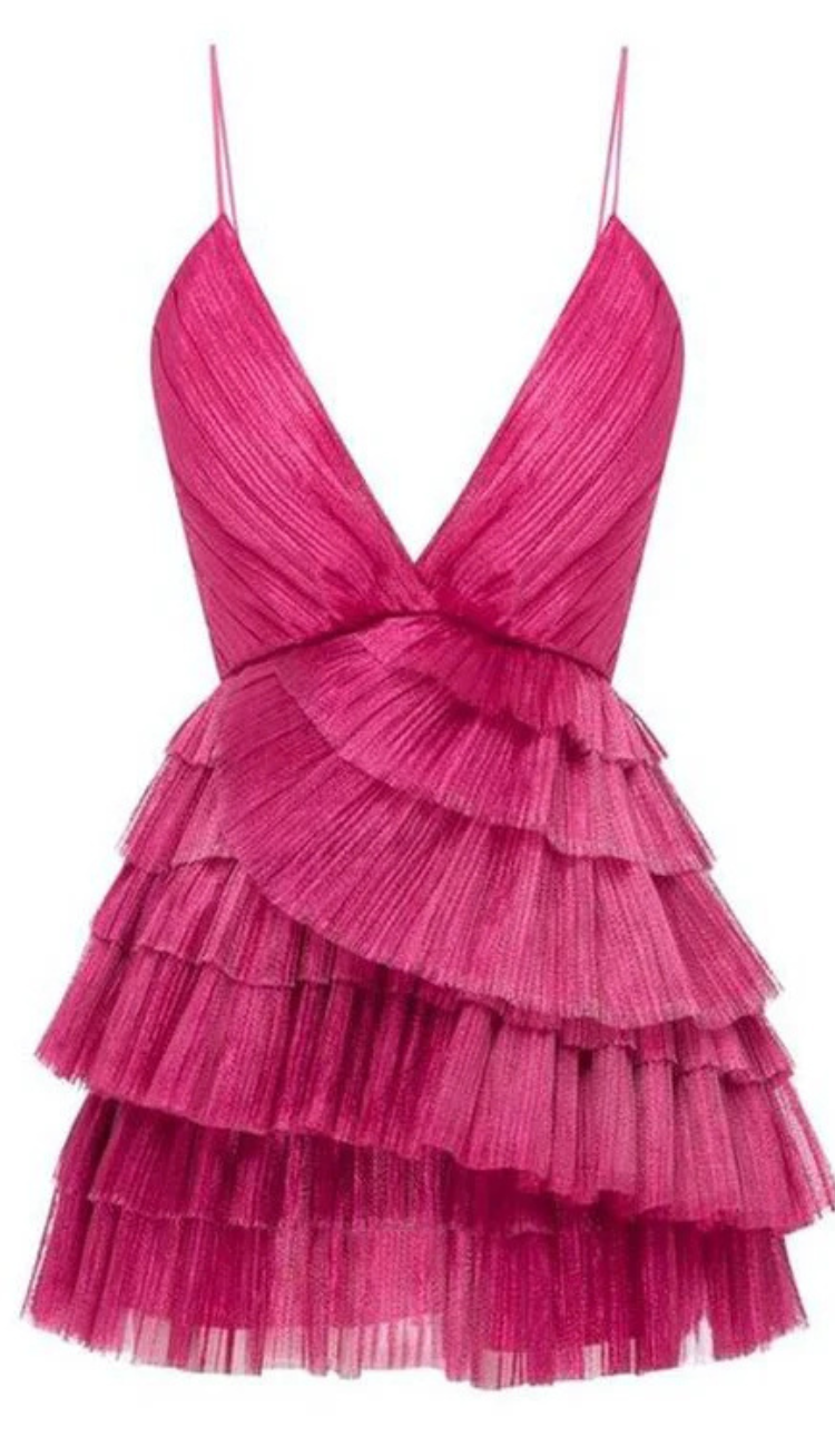 Chee Hot Pink Mini Dress