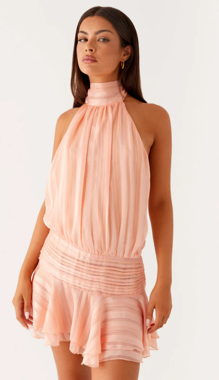 Maelle Salmon Mini Dress