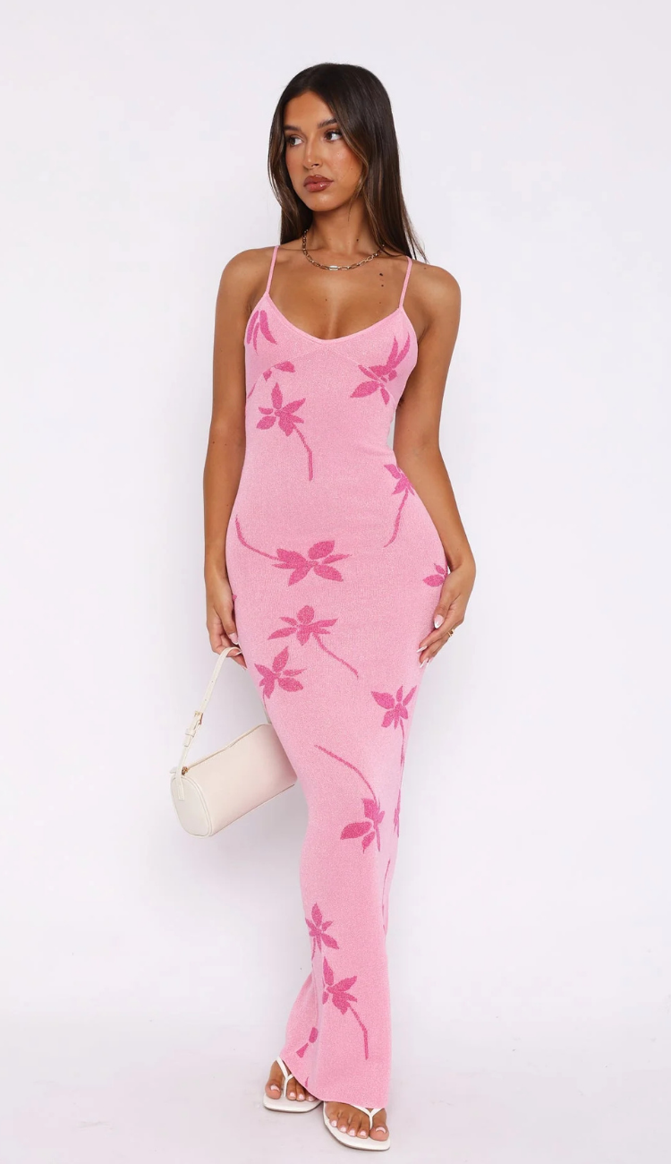 Nooré Pink Maxi Dress