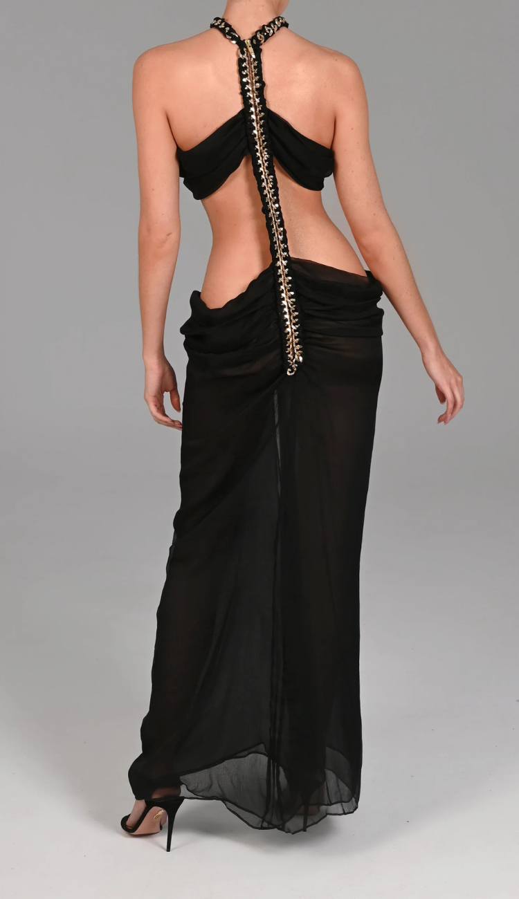 Shalom Black Maxi Dress