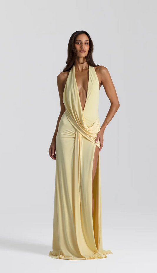 Petra Yellow Maxi Dress