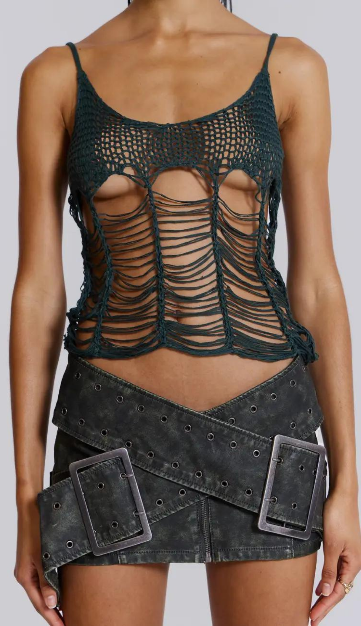 Falda corta negra Ludo