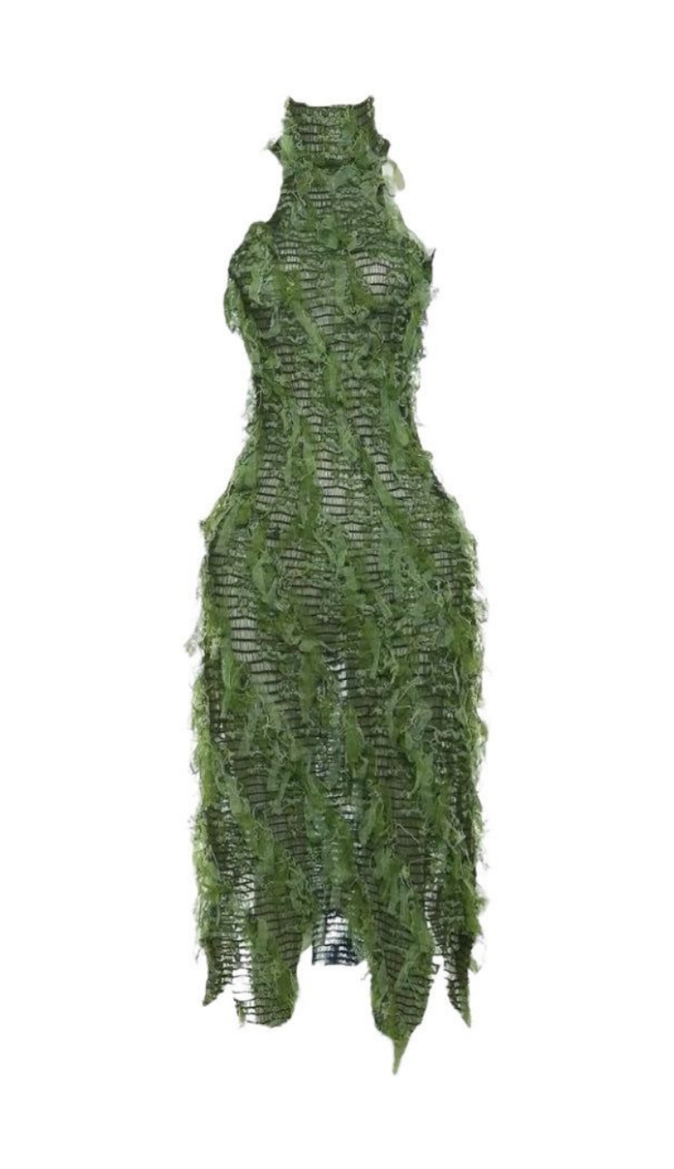Harvey Green Midi Dress