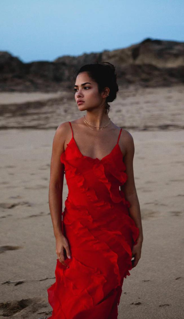 Renata Red Maxi Dress