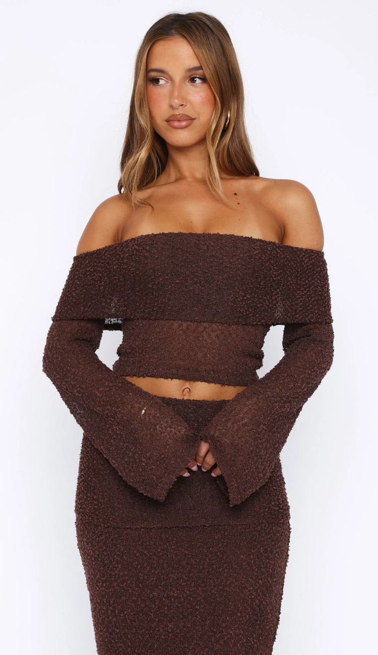 Améa Brown Skirt Set