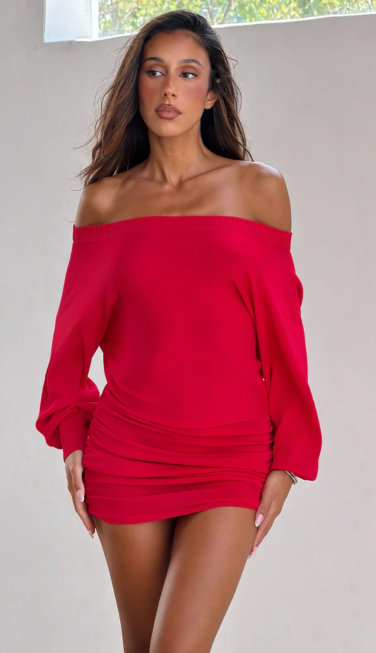 Freja Red Mini Dress