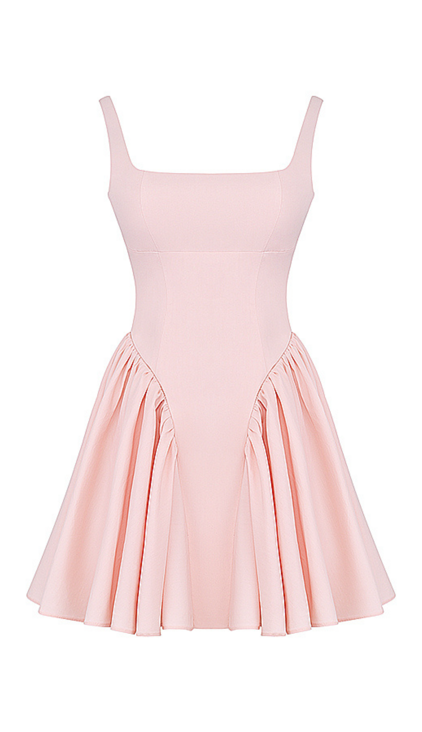 Vestido mini con lazo rosa de Monica