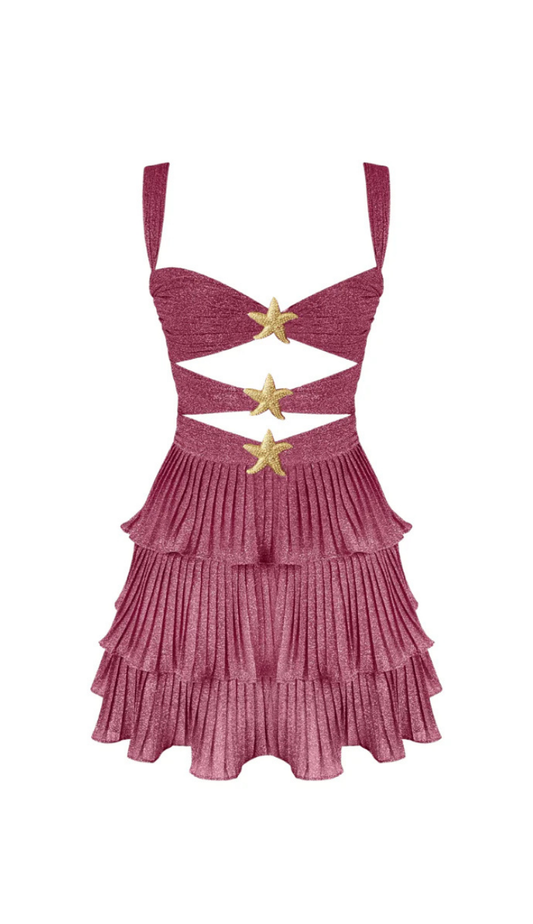 Xanthe Hot Pink Mini Dress