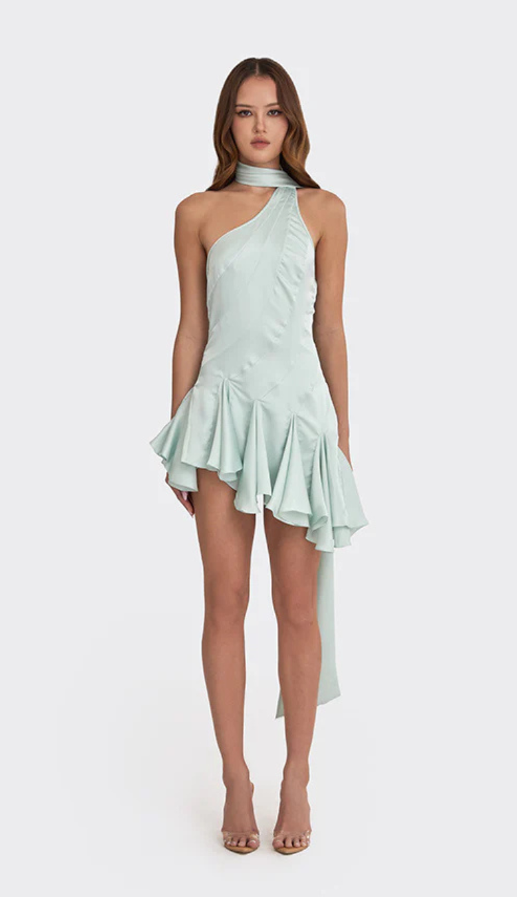 Izara Mint Mini Dress
