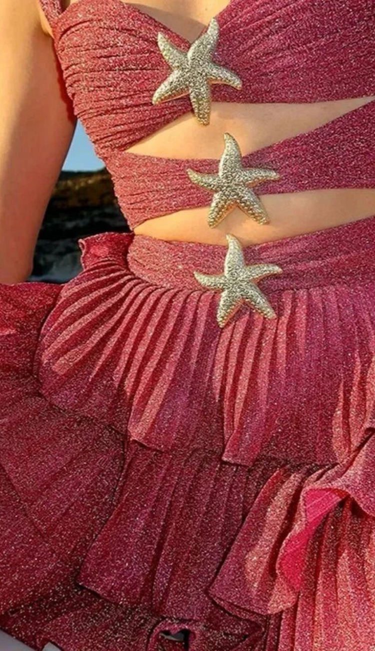 Xanthe Hot Pink Mini Dress