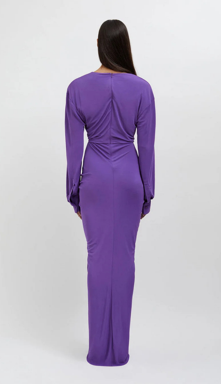 Zélie Purple Cut Out Maxi Dress