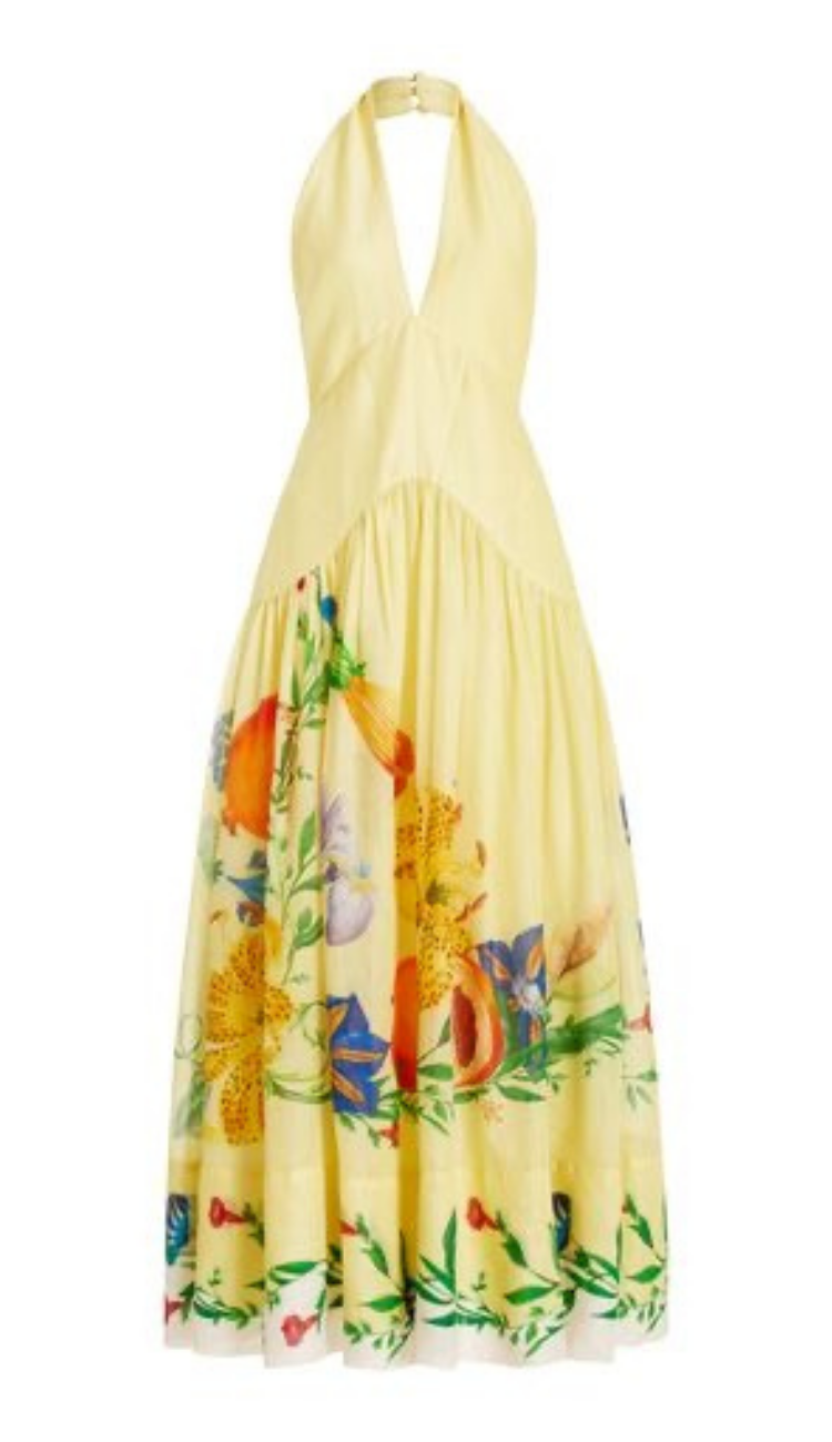 Livia Yellow Floral Dress