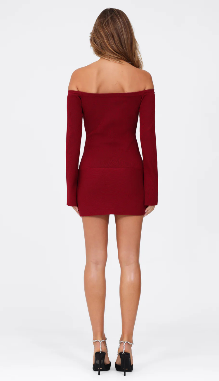 Naos Red Mini Dress