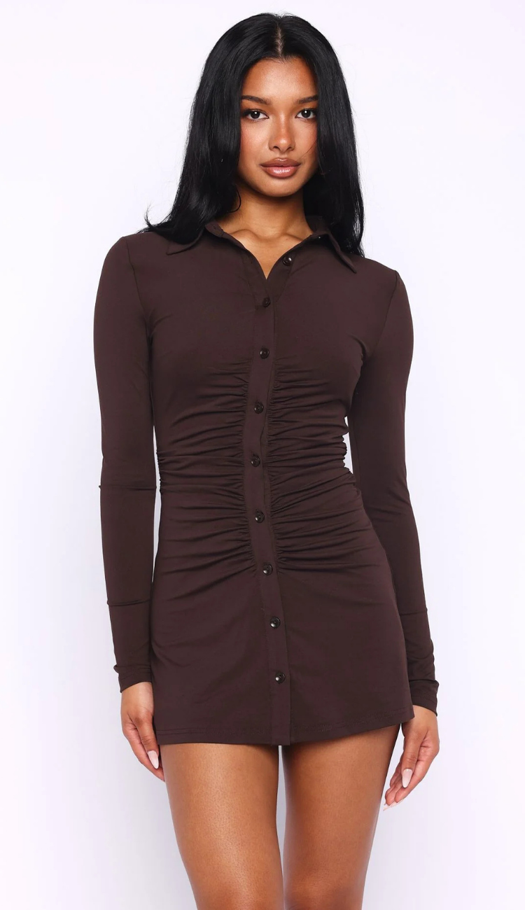Opeli Brown Mini Dress
