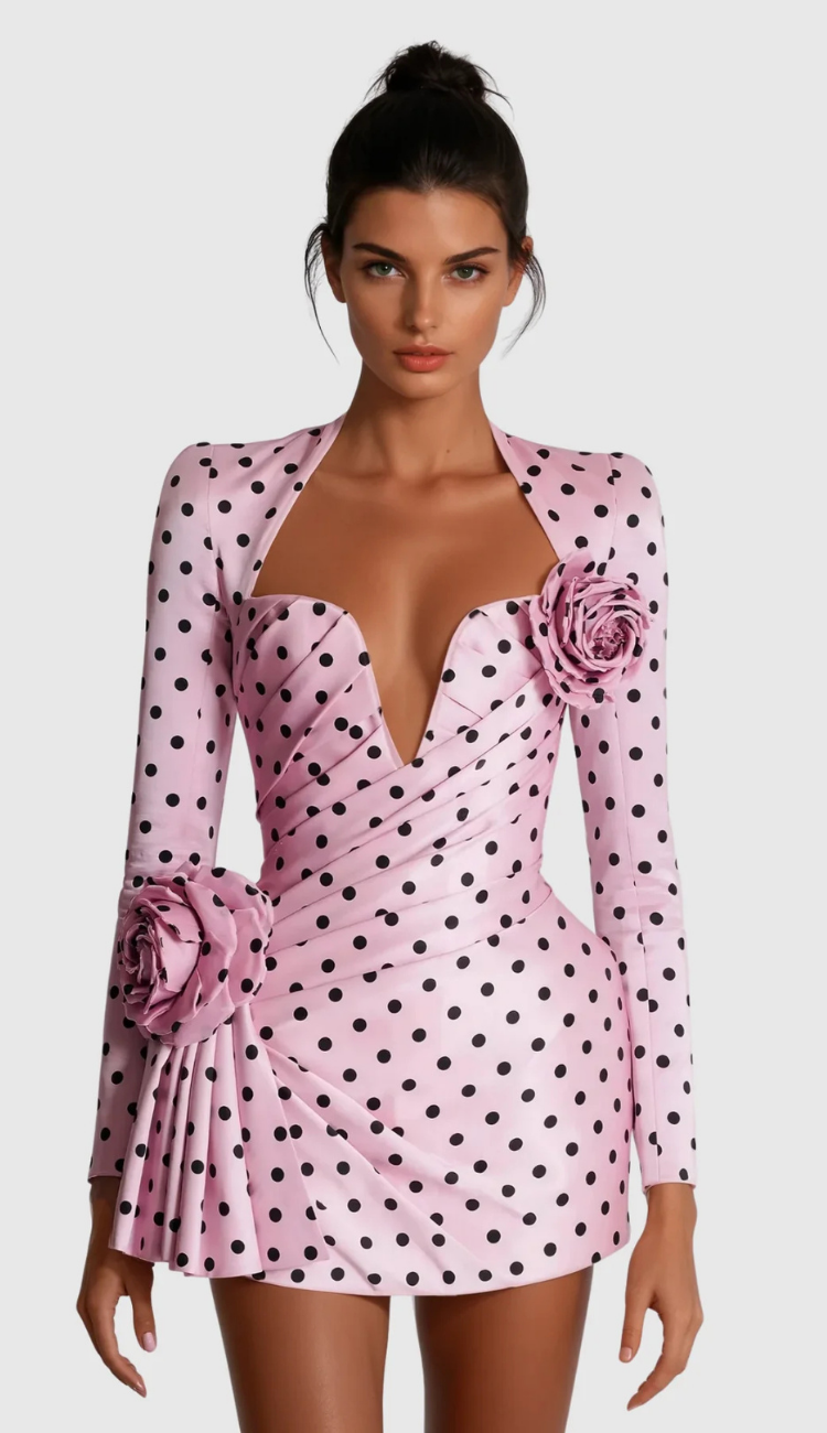 Lydia Pink Mini Dress