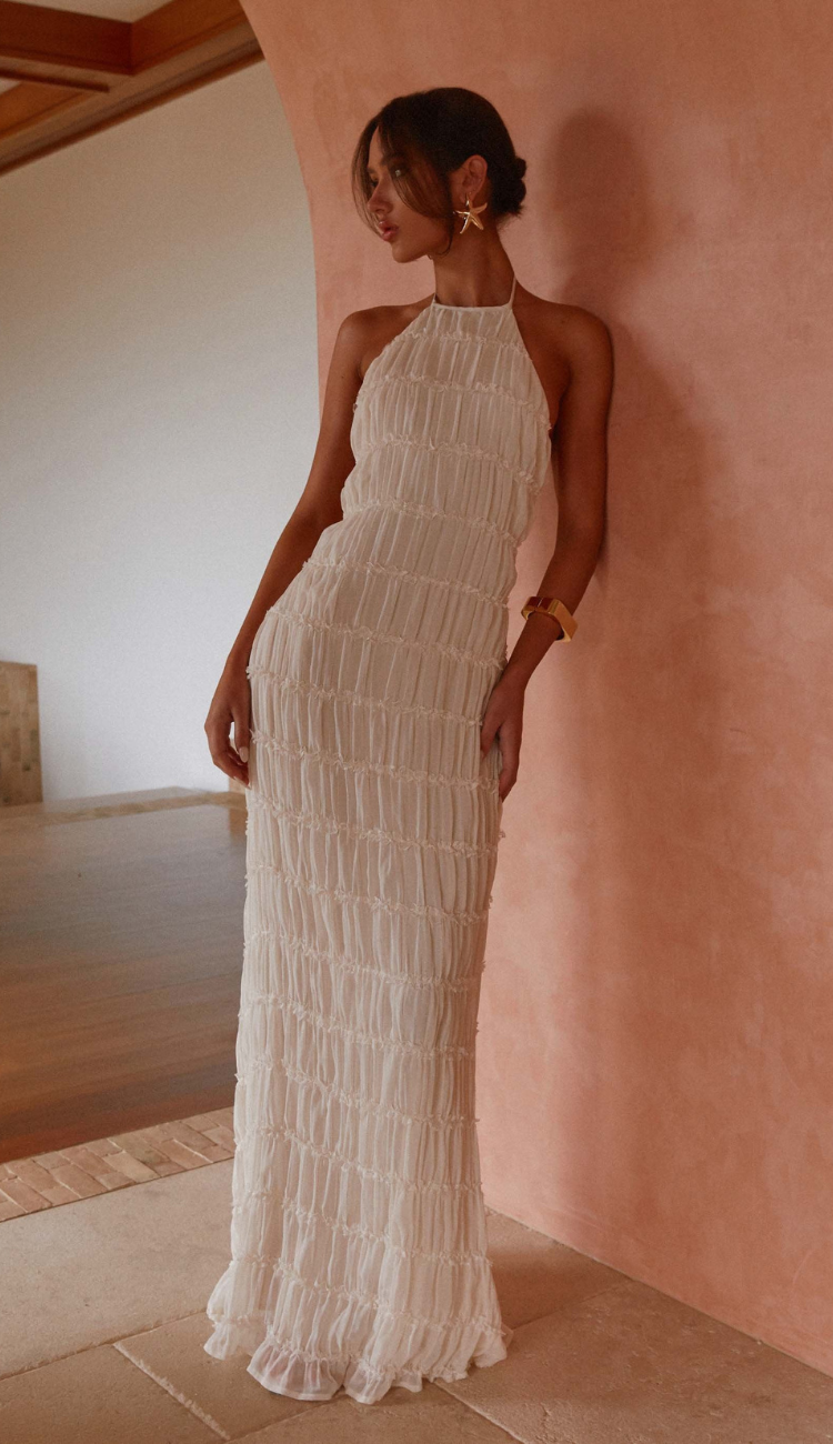 Vesper White Maxi Dress