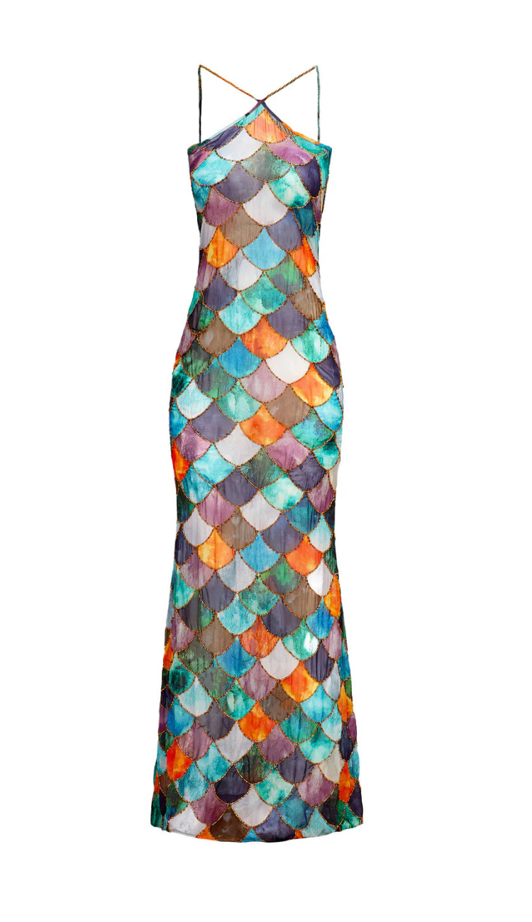 Selini Rainbow Maxi Dress