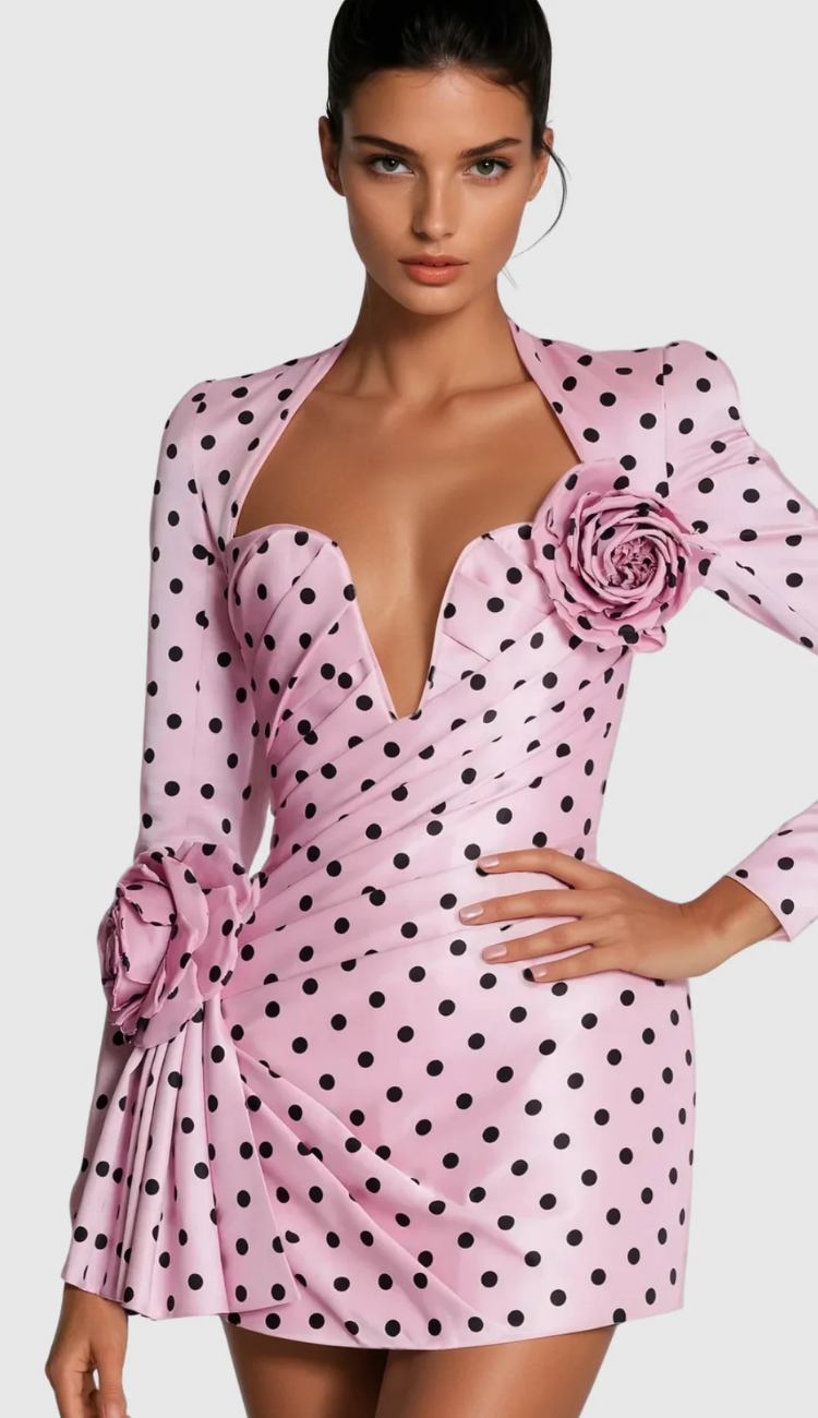 Lydia Pink Mini Dress